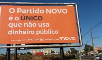 TSE MANTÉM ENTENDIMENTO DE QUE NÃO HOUVE PROPAGANDA IRREGULAR EM OUTDOORS DO PARTIDO NOVO EM CURITIBA (PR)